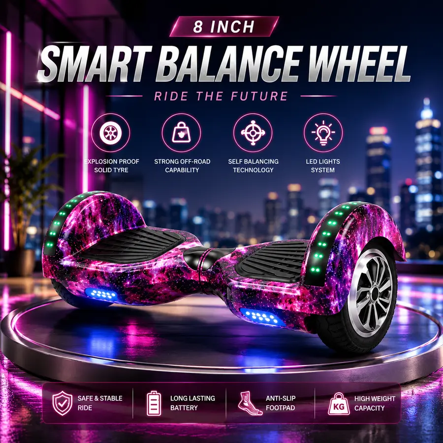 NeonCruise 8 hoverboard lighting