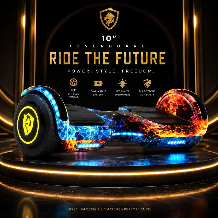 TrailMaster 10 hoverboard wheel detail