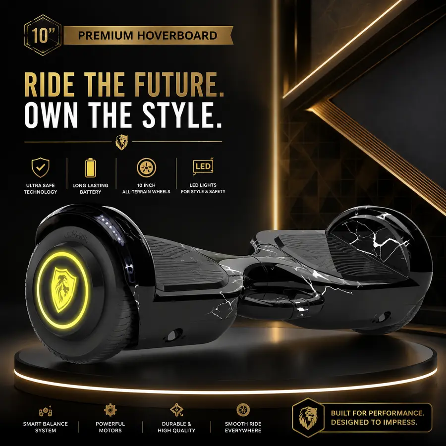 TrailMaster 10 hoverboard with handle